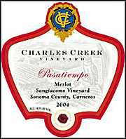 Charles Creek 2004 Pasatiempo Merlot